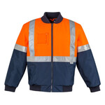 Mens HI Vis Quilted Flying Jacket